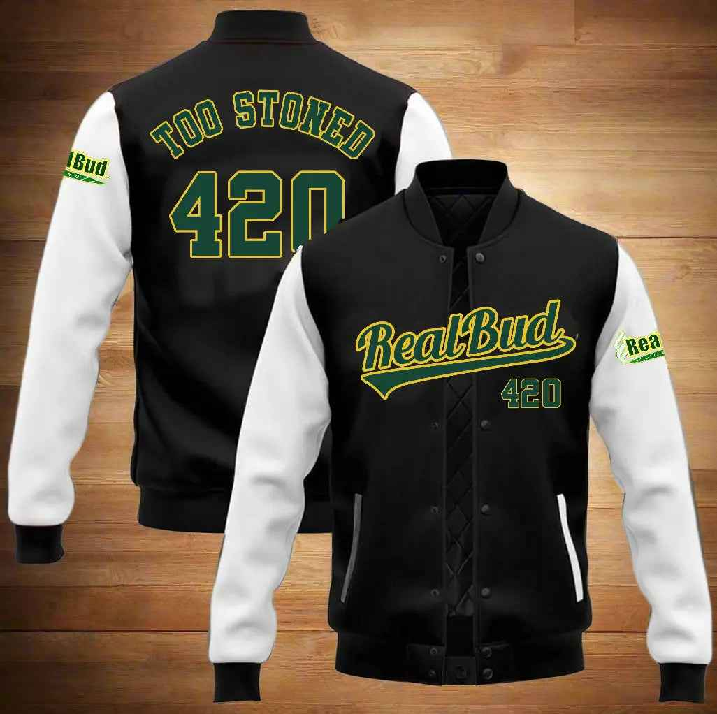 Custom Unisex Baseball Jacket - RealBud Camo