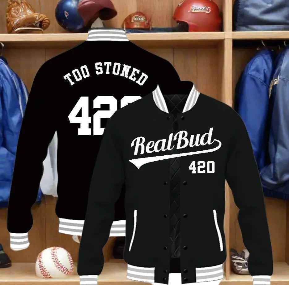 Custom Unisex Baseball Jacket - RealBud Camo
