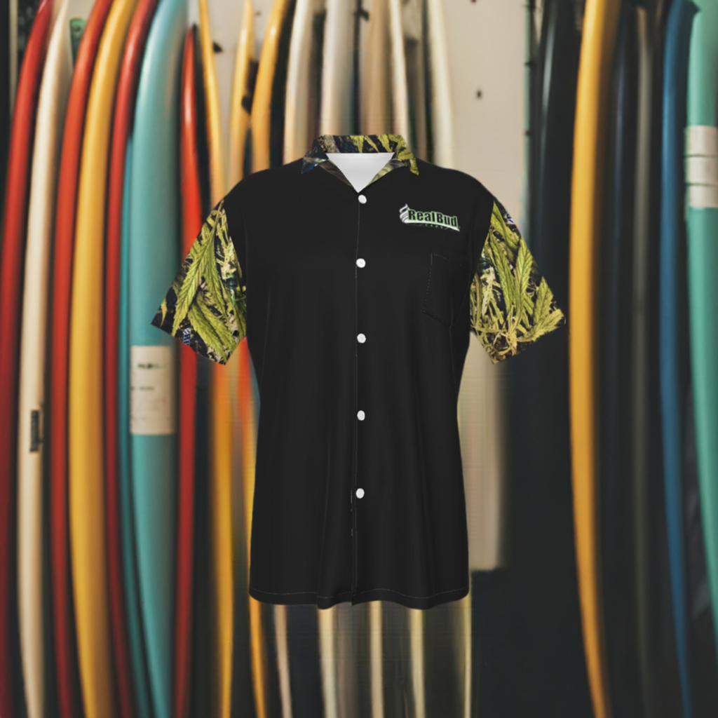 Men's Hawaiian Shirt With Pocket - RealBud Camo