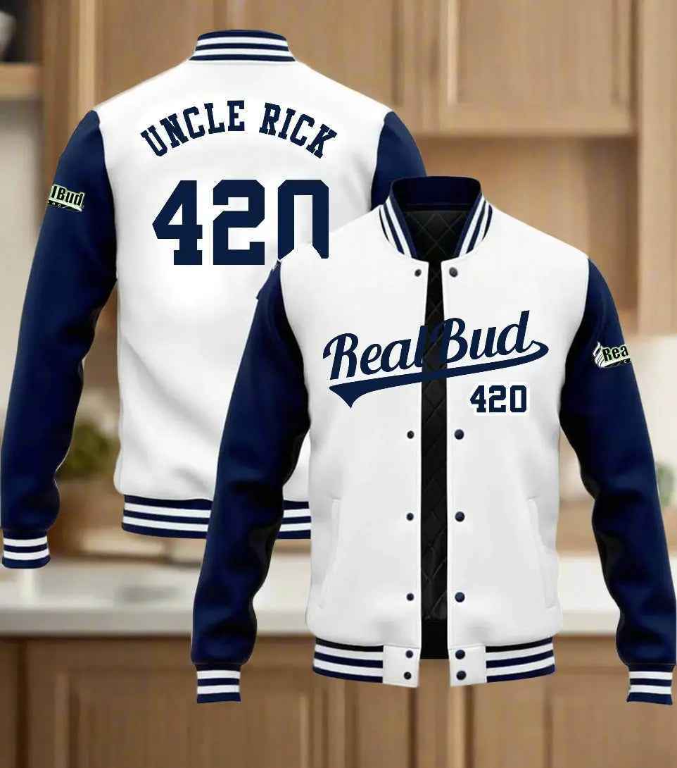 Custom Unisex Baseball Jacket - RealBud Camo