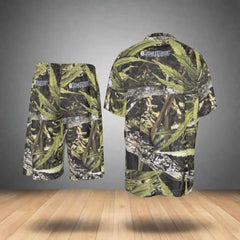 Men's Imitation Silk Shirt Suit for Stylish Comfort - RealBud Camo