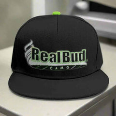 Baseball Cap With Flat Brim - RealBud Camo