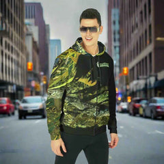 Men's Fleece Zip Up Hoodie - Heavyweight Comfort for Every Occasion - RealBud Camo