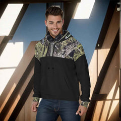 Men's Black Pullover Hoodie for Ultimate Comfort and Style - RealBud Camo