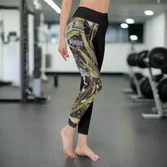 High Waist Leggings with Side Stitch Closure for Ultimate Comfort and Style - RealBud Camo