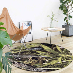 Foldable Round Mat - Convenient Portable Floor Mat for Versatile Use - RealBud Camo