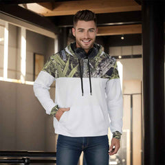 Men's White Hoodie - Premium Comfort and Style for Every Occasion - RealBud Camo