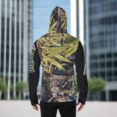 Men's Heavy Fleece Hoodie With Mask - Ultimate Comfort for Men's Hawaiian Shirt Lovers - RealBud Camo