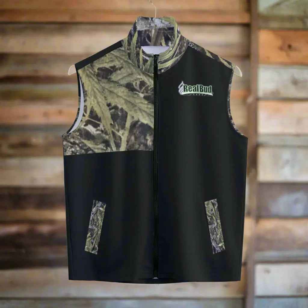 Men's Stand-up Collar Vest for Stylish Comfort and Versatility - RealBud Camo