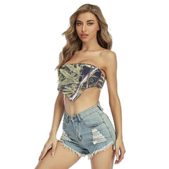 Women's Triangle Tube Top - RealBud Camo