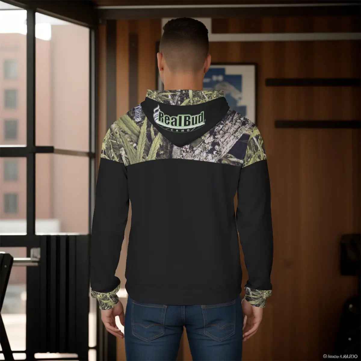 Men's Black Pullover Hoodie for Ultimate Comfort and Style - RealBud Camo