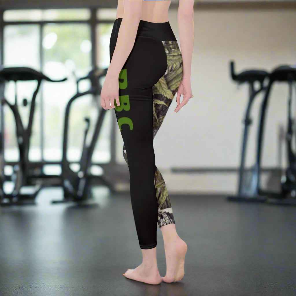 High Waist Leggings with Side Stitch Closure for Ultimate Comfort and Style - RealBud Camo