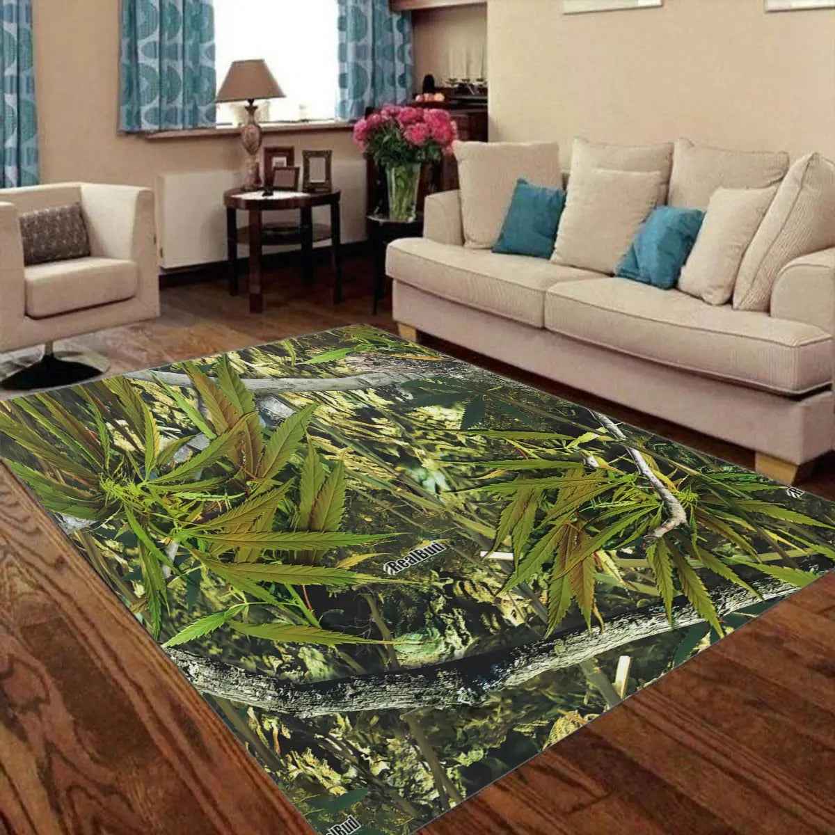 Foldable Rectangular Floor Mat - RealBud Camo
