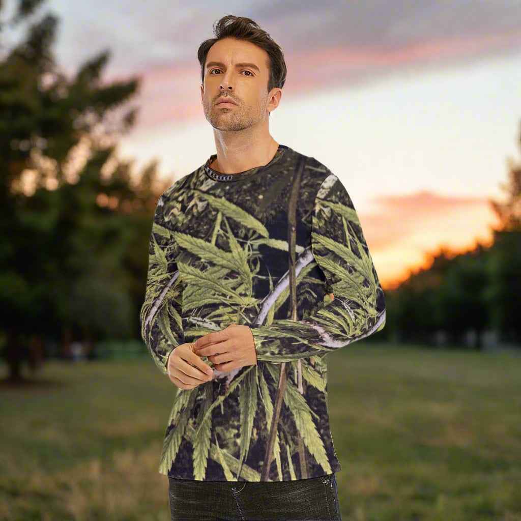 Long Sleeve Cotton T-Shirt | 190GSM Premium Quality - RealBud Camo