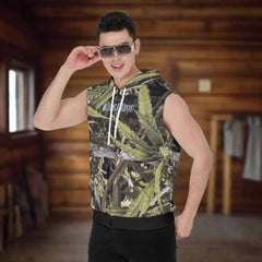 Men's Sleeveless Zip-Up Hoodie for Ultimate Comfort and Style - RealBud Camo