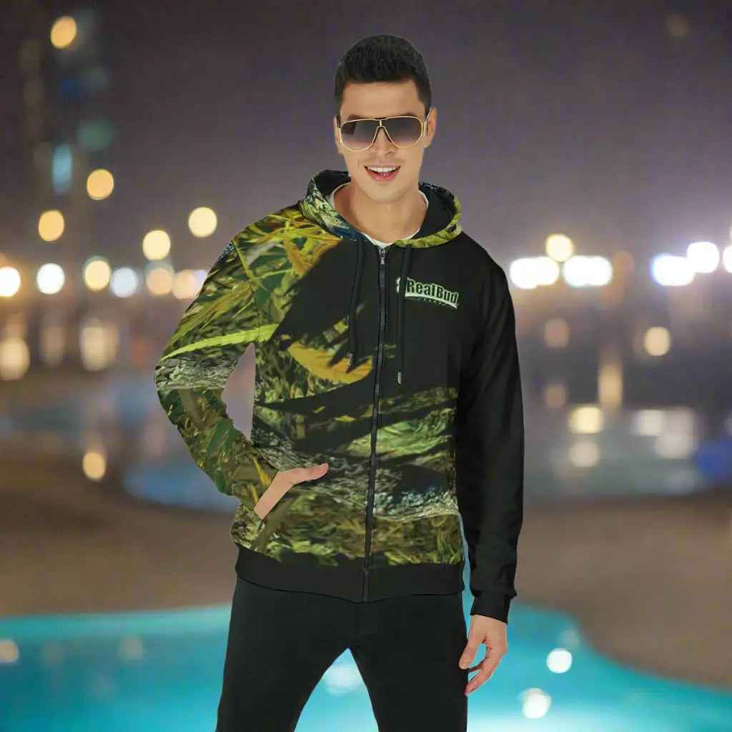 Men's Fleece Zip Up Hoodie - Heavyweight Comfort for Every Occasion - RealBud Camo