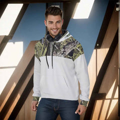 Men's White Hoodie - Premium Comfort and Style for Every Occasion - RealBud Camo