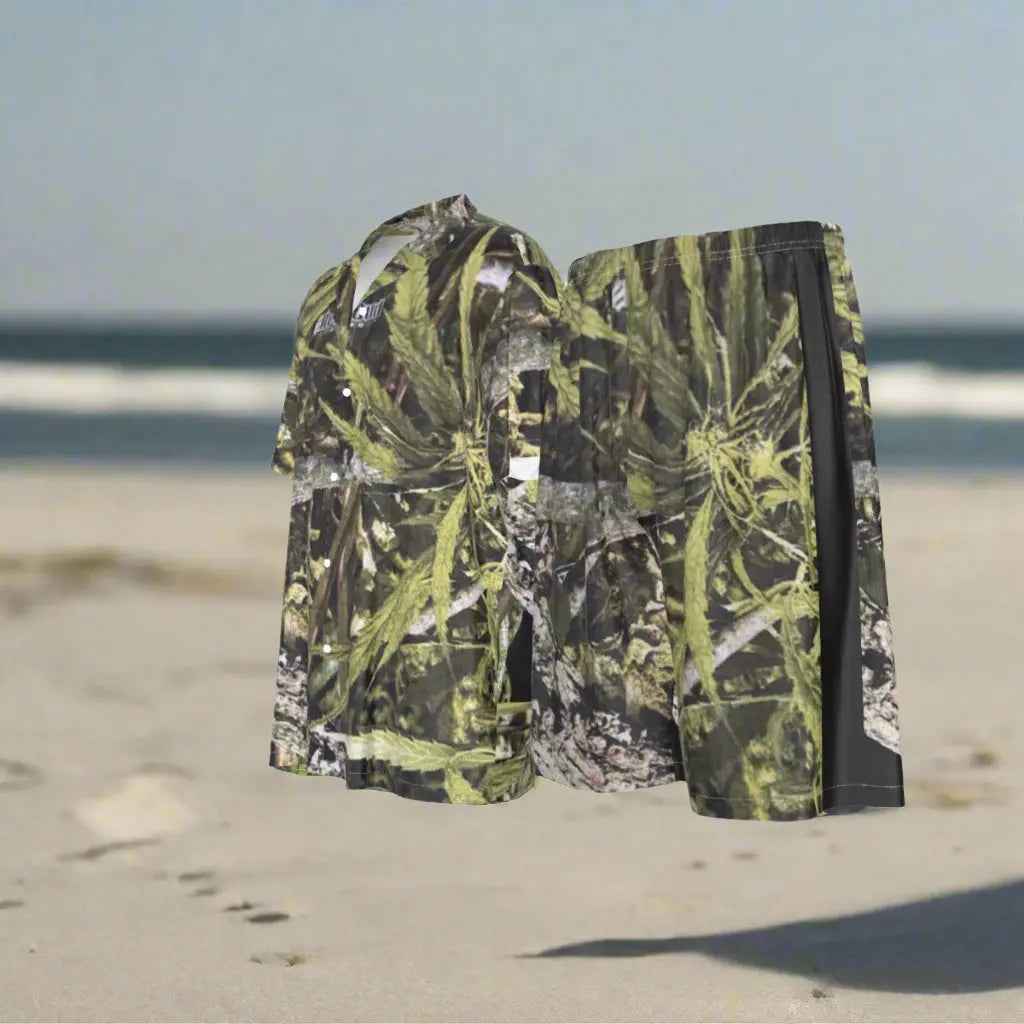 Men's Imitation Silk Shirt Suit for Stylish Comfort - RealBud Camo